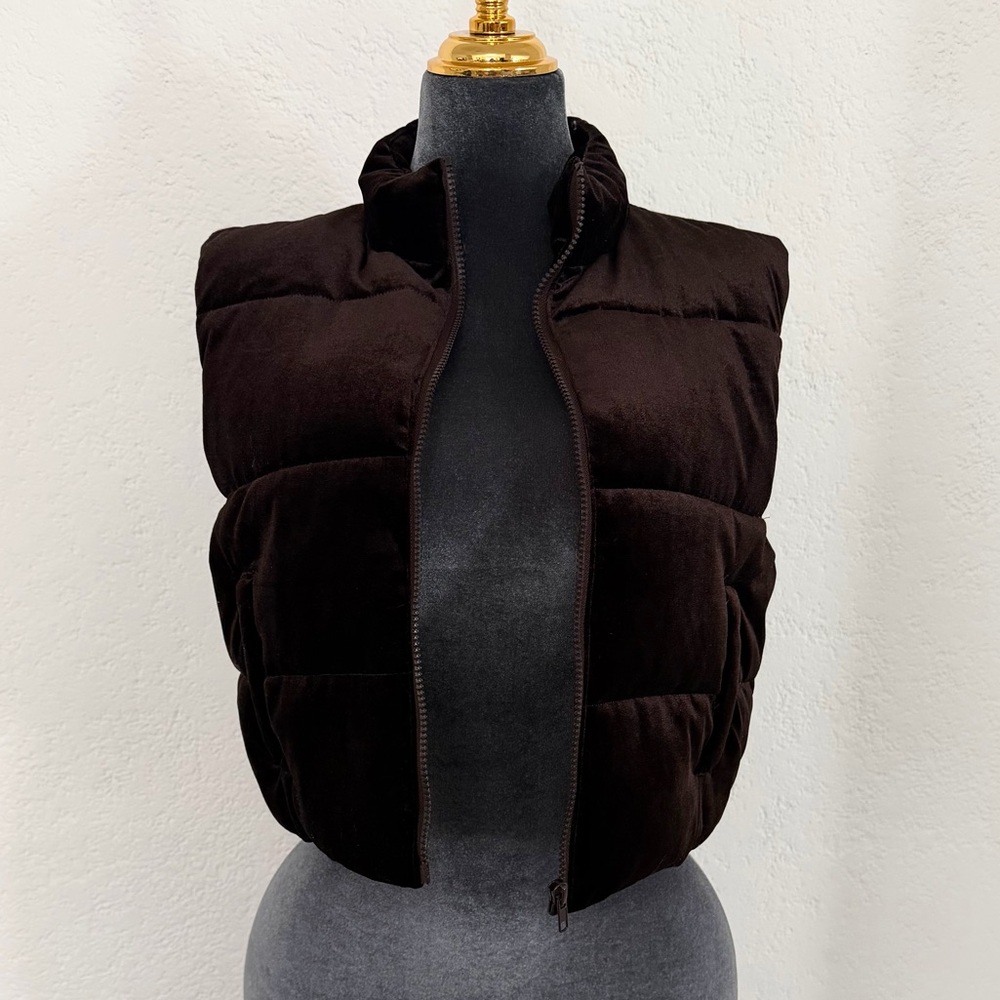 Chocolate brown vest